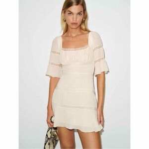 NWT Reformation Claribel Dress Cream Size 4